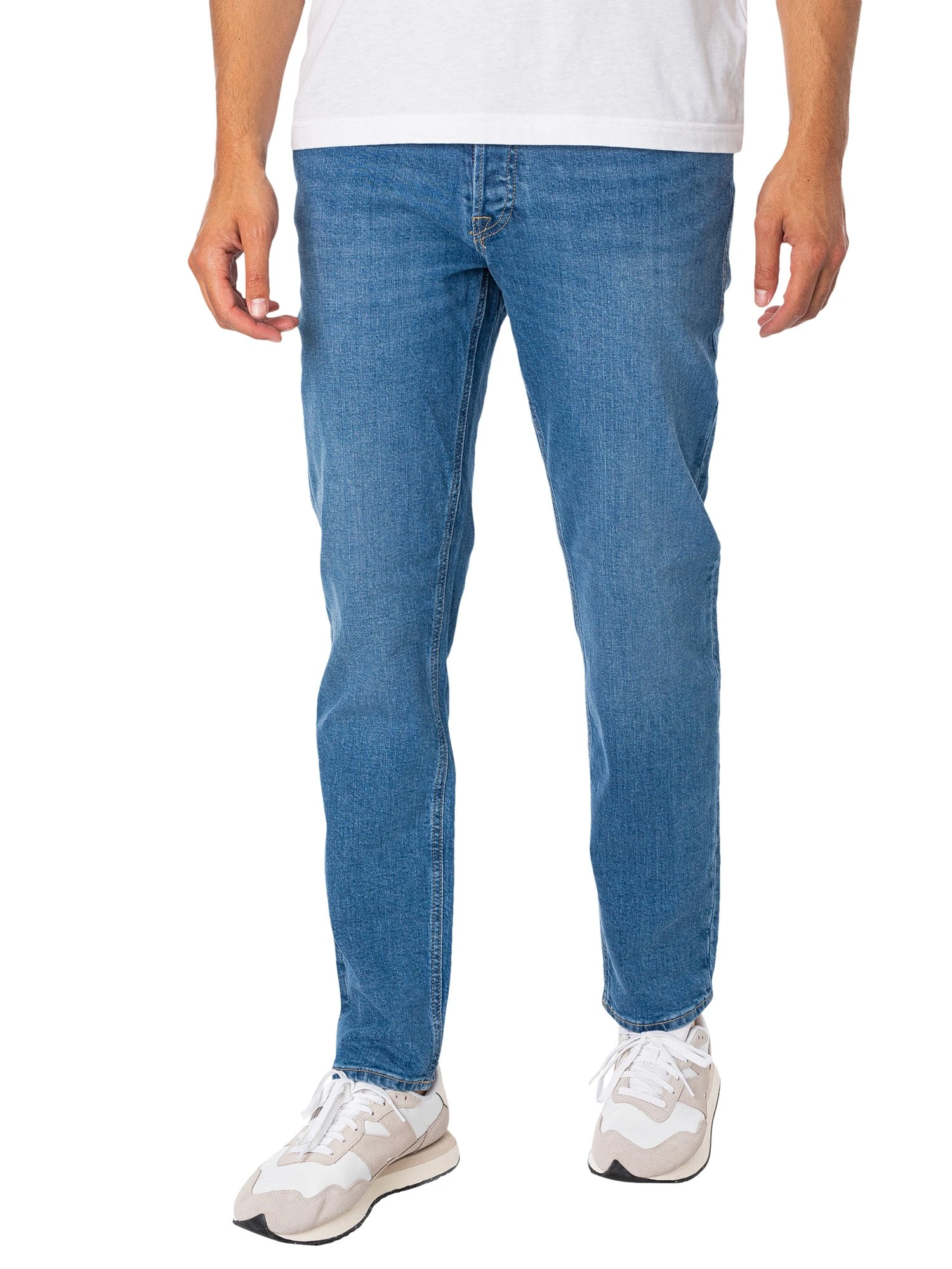Jack & Jones Mike Original 385 Tapered Jeans - Blue Denim 1 Jack & Jones Mike Original 385 Tapered Jeans - Blue Denim