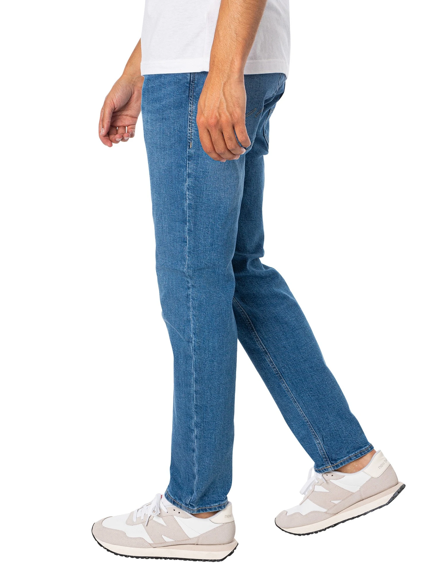 Jack & Jones Mike Original 385 Tapered Jeans - Blue Denim 2 Jack & Jones Mike Original 385 Tapered Jeans - Blue Denim - Image 2