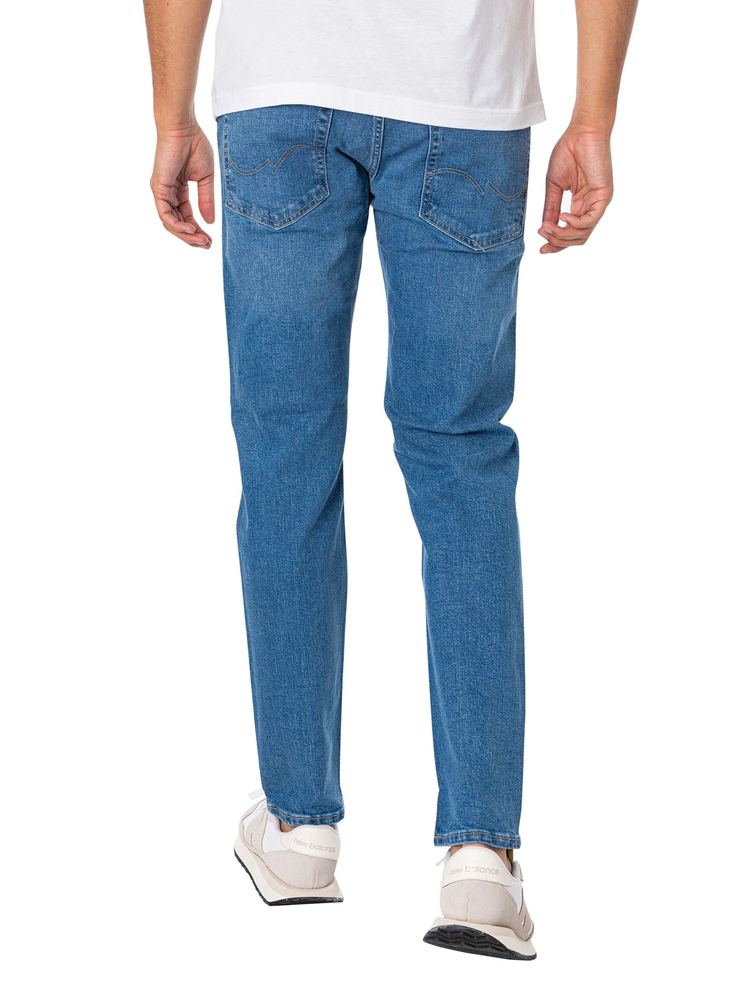 Jack & Jones Mike Original 385 Tapered Jeans - Blue Denim 3 Jack & Jones Mike Original 385 Tapered Jeans - Blue Denim - Image 3