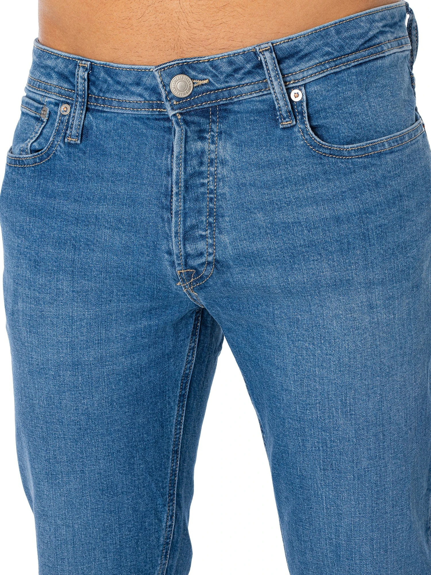 Jack & Jones Mike Original 385 Tapered Jeans - Blue Denim 5 Jack & Jones Mike Original 385 Tapered Jeans - Blue Denim - Image 5