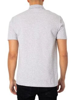 Lacoste Embroidered Logo Polo Shirt - Grey Heather -Standout Fashion Shop 47989c