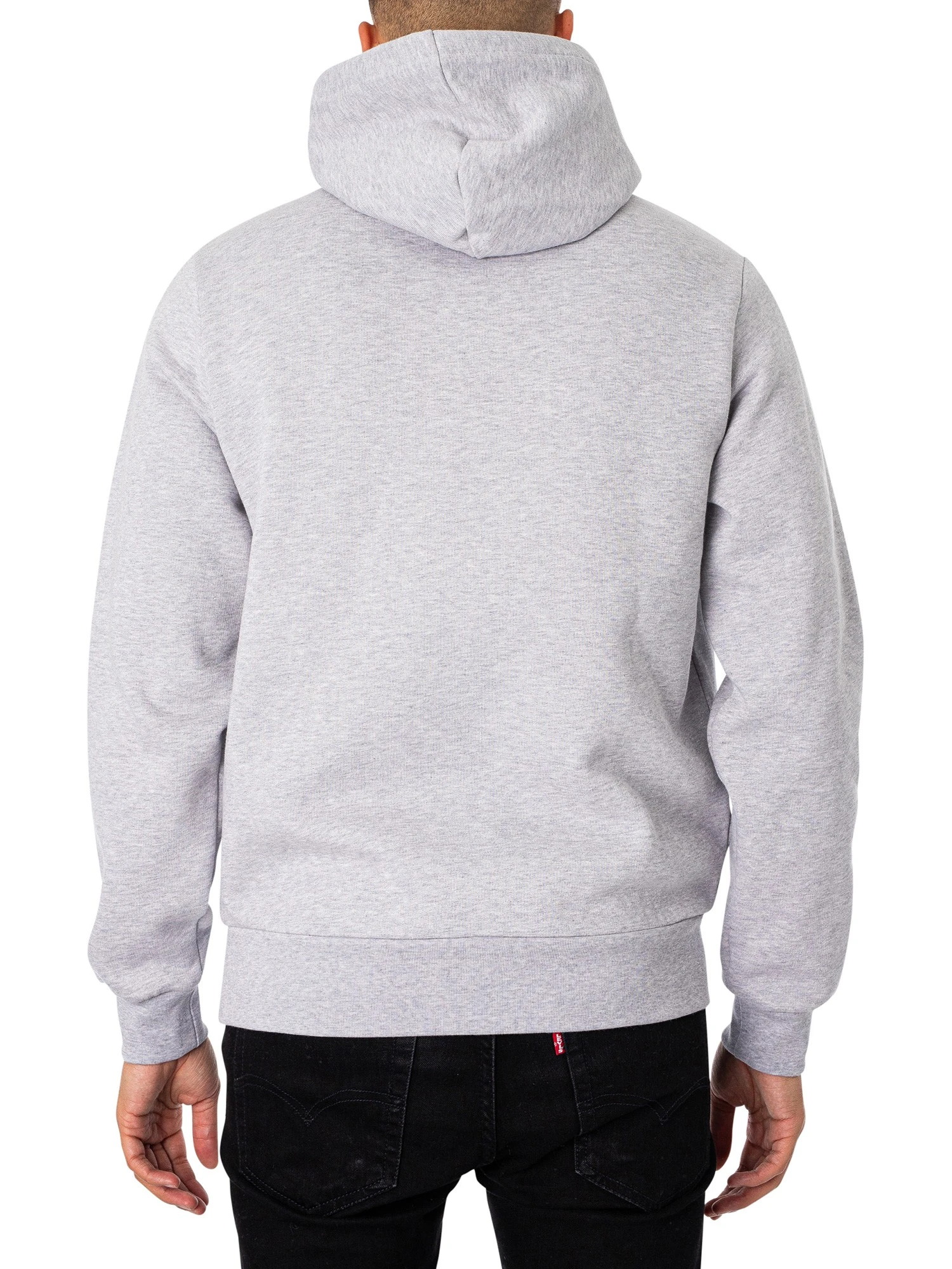 Lacoste Embroidery Logo Hoodie - Grey Heather 3 Lacoste Embroidery Logo Hoodie - Grey Heather - Image 3