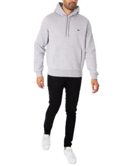 Lacoste Embroidery Logo Hoodie - Grey Heather 10 Lacoste Embroidery Logo Hoodie - Grey Heather -Standout Fashion Shop 47996e