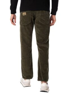Lois Jeans 199 New Dallas Jumbo Cord Jeans - Green Olive -Standout Fashion Shop 48003c