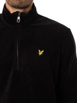 Lyle & Scott Fleece Quarter Zip - Jet Black 8 Lyle & Scott Fleece Quarter Zip - Jet Black -Standout Fashion Shop 48016d