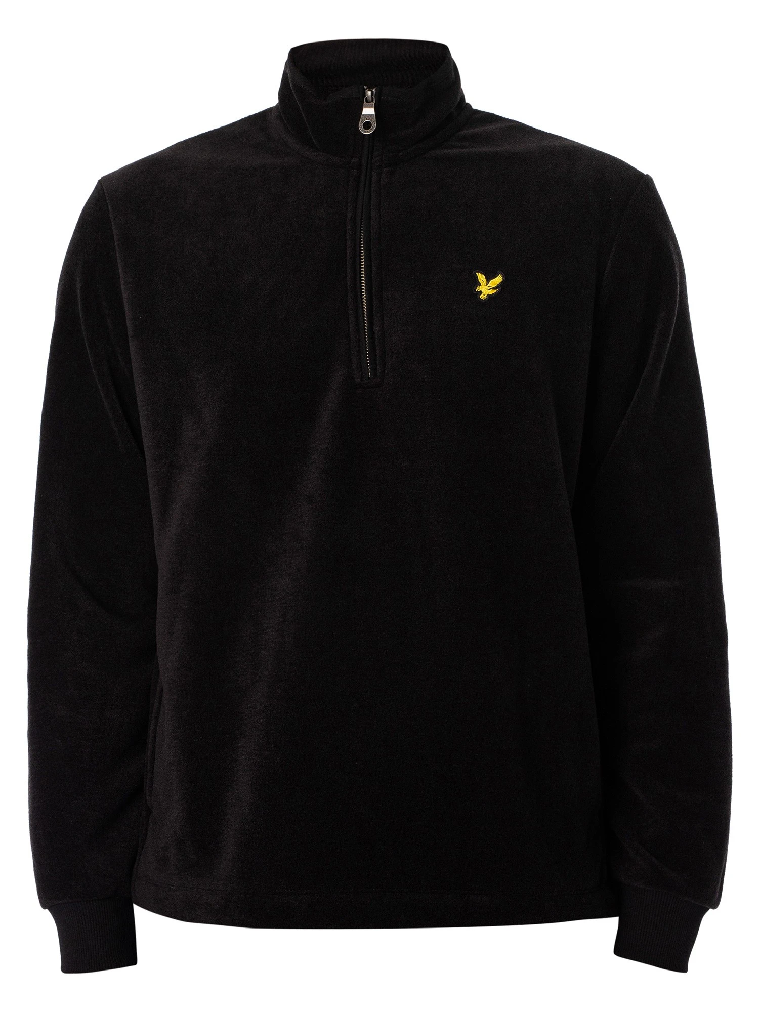 Lyle & Scott Fleece Quarter Zip - Jet Black 5 Lyle & Scott Fleece Quarter Zip - Jet Black - Image 5