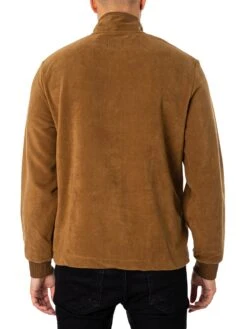 Lyle & Scott Fleece Quarter Zip - Camel Bronze -Standout Fashion Shop 48017c