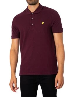 Lyle & Scott Logo Polo Shirt - Burgundy