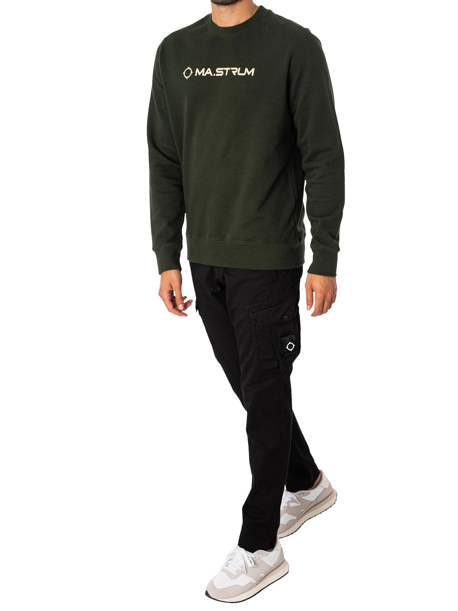 MA.STRUM Printed Chest Logo Sweatshirt - Oil Slick 5 MA.STRUM Printed Chest Logo Sweatshirt - Oil Slick - Image 5