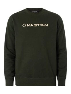 MA.STRUM Printed Chest Logo Sweatshirt - Oil Slick 11 MA.STRUM Printed Chest Logo Sweatshirt - Oil Slick -Standout Fashion Shop 48039f
