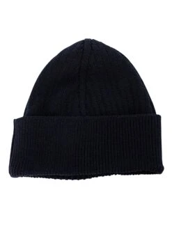 MA.STRUM Rib Beanie Hat - Dark Navy -Standout Fashion Shop 48040c