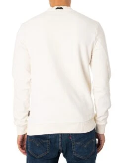 Napapijri Iceberg Sweatshirt - White Whisper -Standout Fashion Shop 48048c
