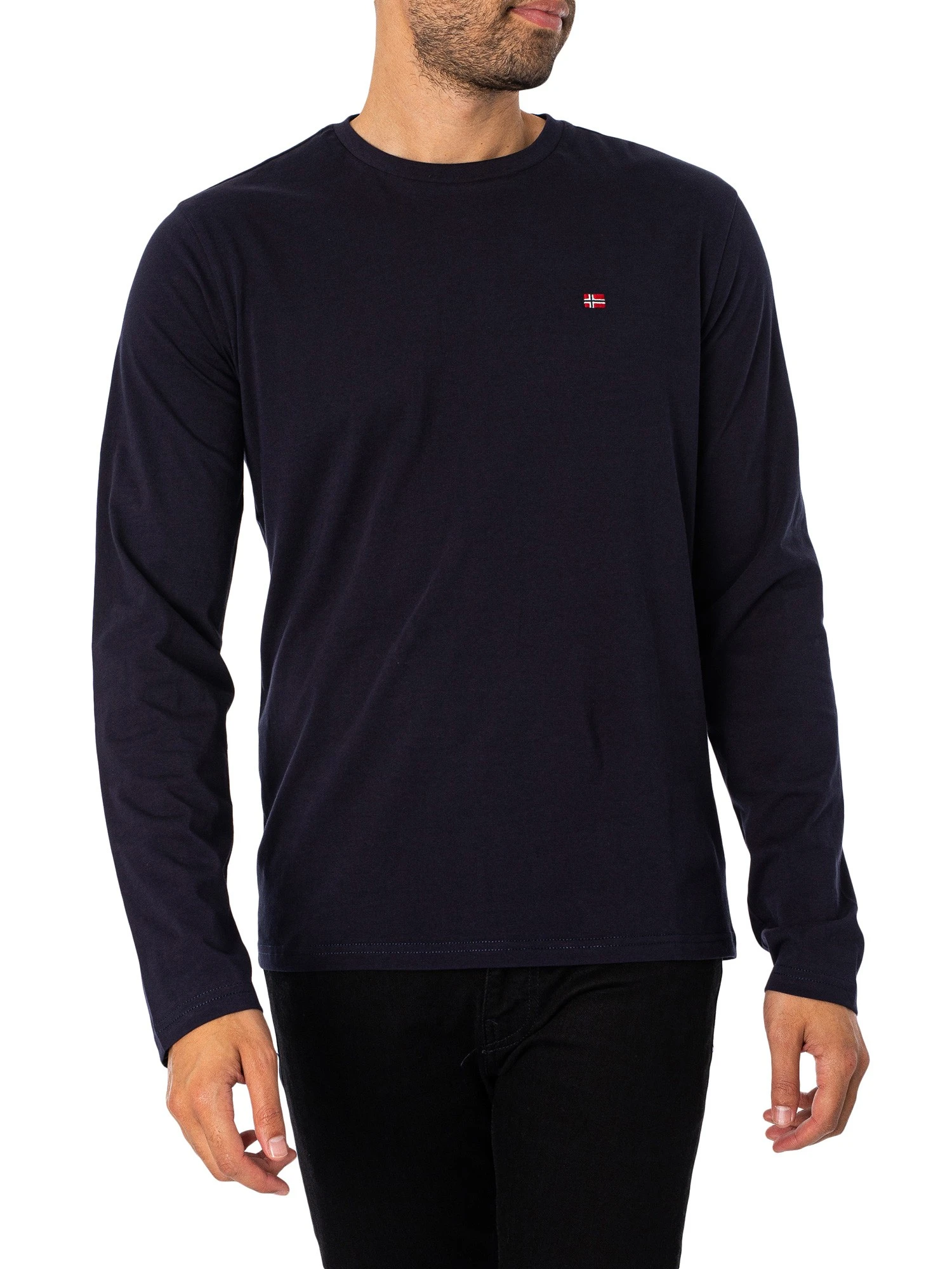 Napapijri Salis Longsleeved T-Shirt - Blue Marine 1 Napapijri Salis Longsleeved T-Shirt - Blue Marine