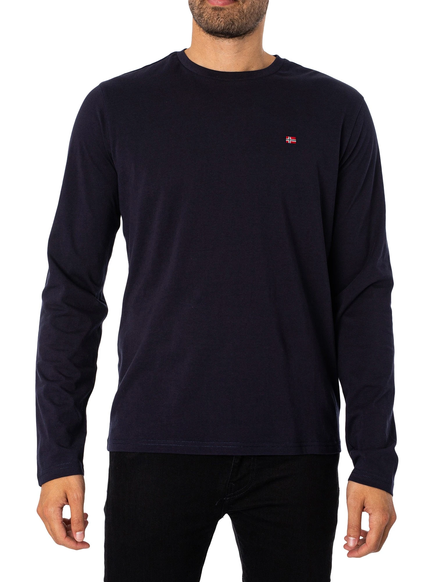 Napapijri Salis Longsleeved T-Shirt - Blue Marine 2 Napapijri Salis Longsleeved T-Shirt - Blue Marine - Image 2
