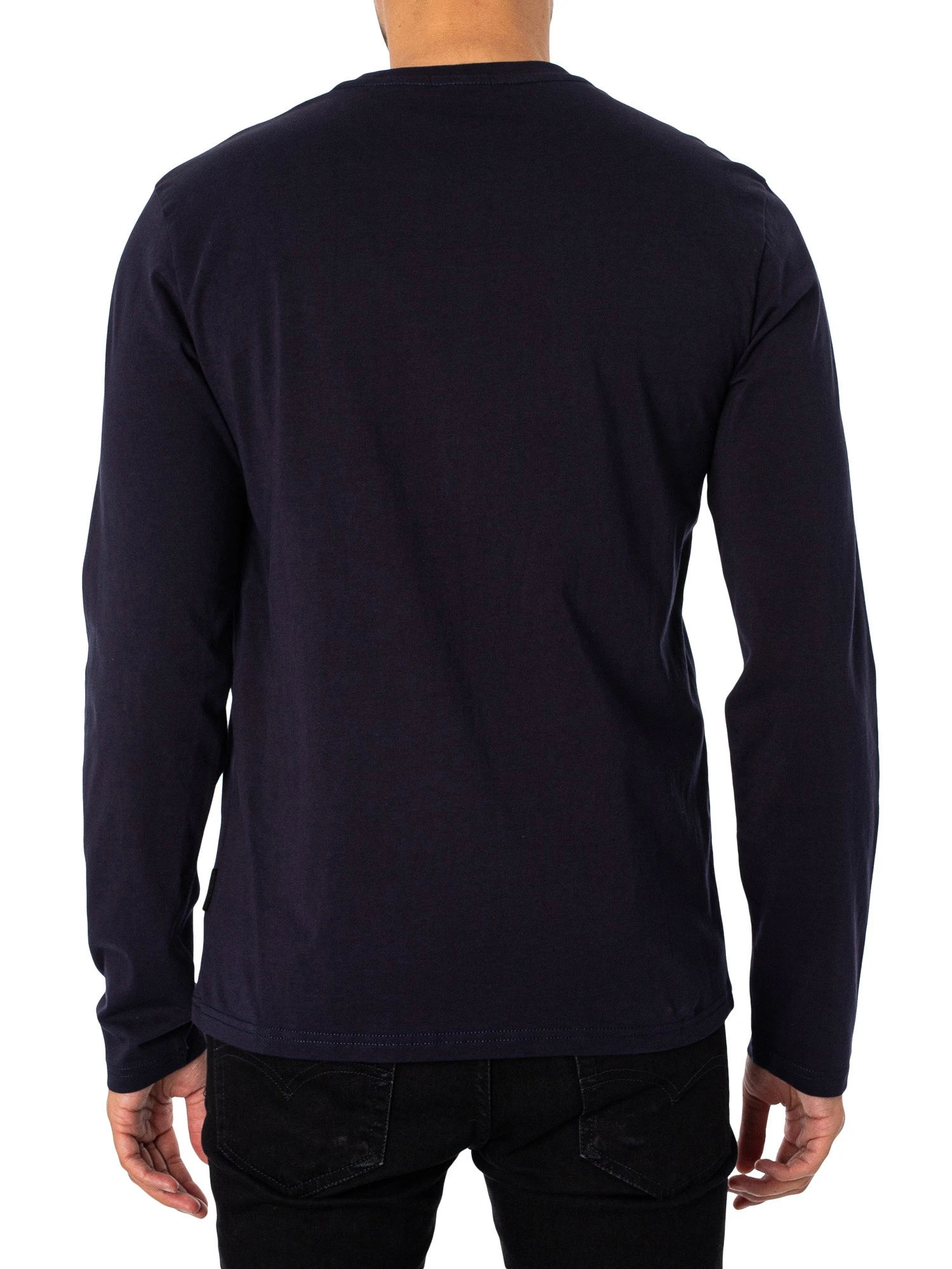 Napapijri Salis Longsleeved T-Shirt - Blue Marine 3 Napapijri Salis Longsleeved T-Shirt - Blue Marine - Image 3