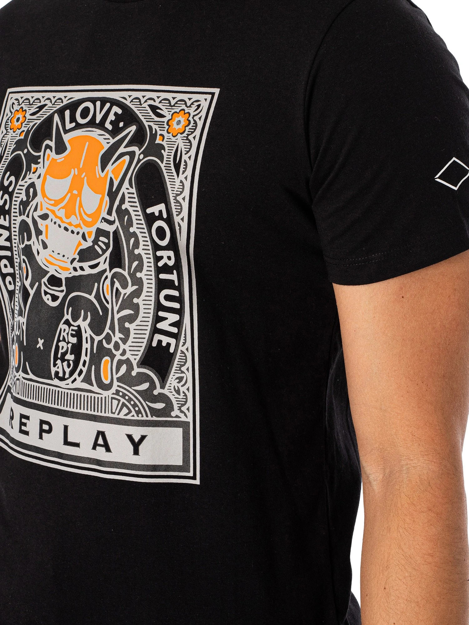 Replay Graphic T-Shirt - Black 4 Replay Graphic T-Shirt - Black - Image 4