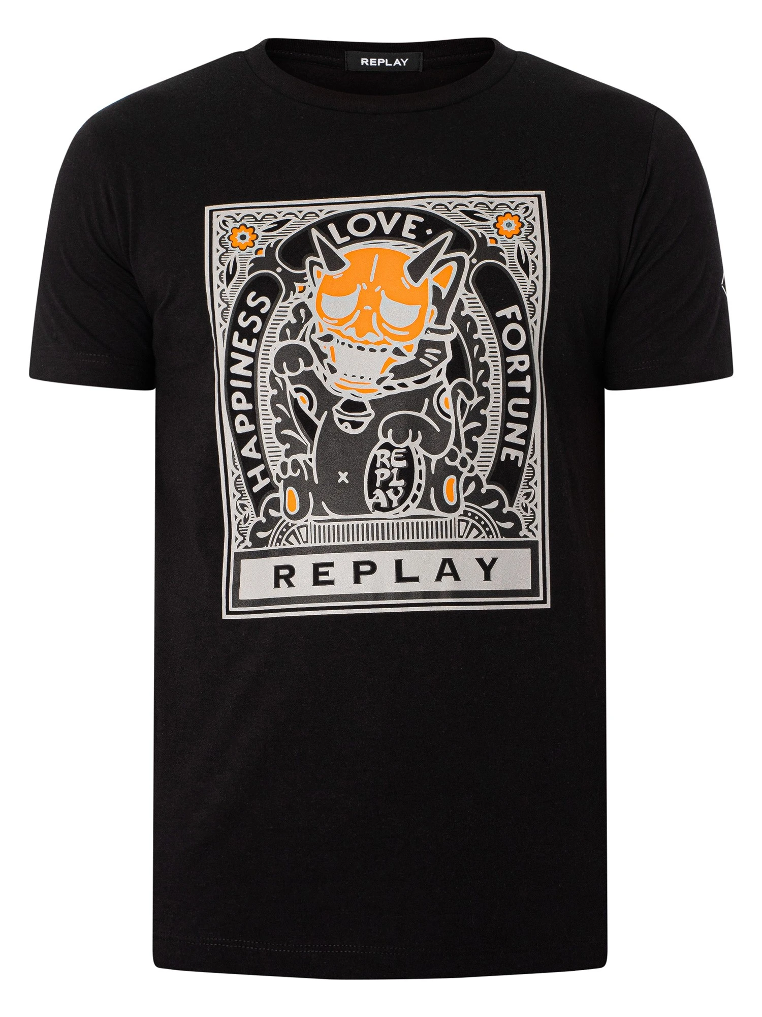 Replay Graphic T-Shirt - Black 5 Replay Graphic T-Shirt - Black - Image 5
