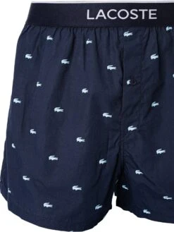 Lacoste 3 Pack Woven Boxers - Pattern/Navy/Striped -Standout Fashion Shop 48080c