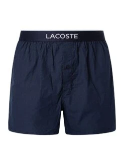 Lacoste 3 Pack Woven Boxers - Pattern/Navy/Striped -Standout Fashion Shop 48080e