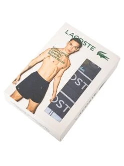 Lacoste 3 Pack Woven Boxers - Pattern/Navy/Striped -Standout Fashion Shop 48080i