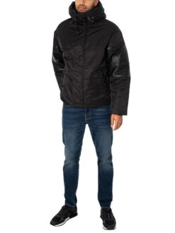 Armani Exchange Blouson Jacket - Black -Standout Fashion Shop 48129g