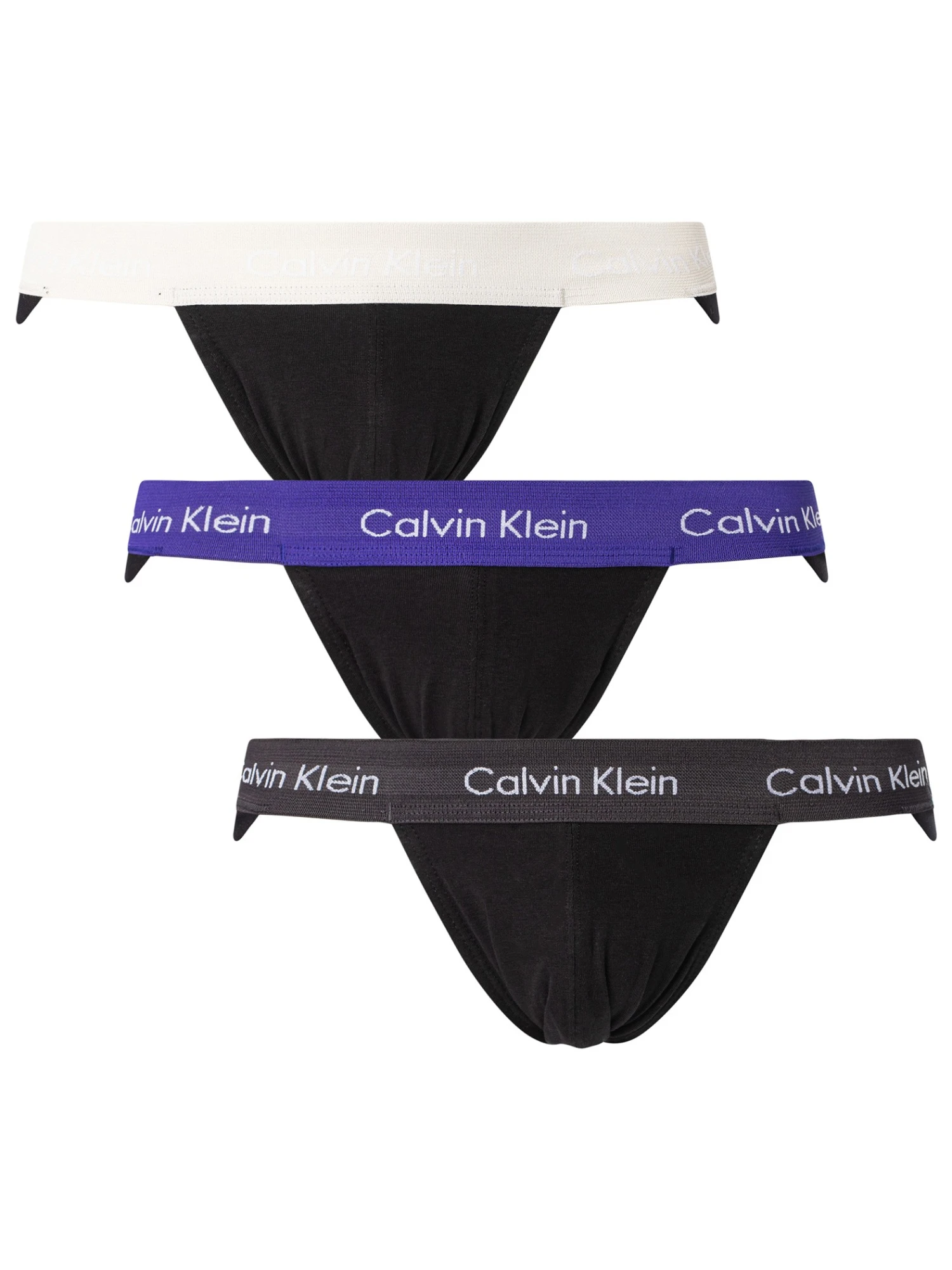 Calvin Klein 3 Pack Jock Straps - Black (Multi) 1 Calvin Klein 3 Pack Jock Straps - Black (Multi)