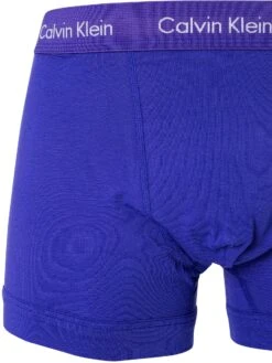 Calvin Klein 3 Pack Trunks - Blue/Black/Atlantic Deep -Standout Fashion Shop 48140c