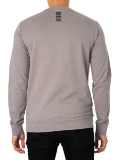 EA7 Logo Sweatshirt - Grey Flannel 7 EA7 Logo Sweatshirt - Grey Flannel -Standout Fashion Shop 48144c 1