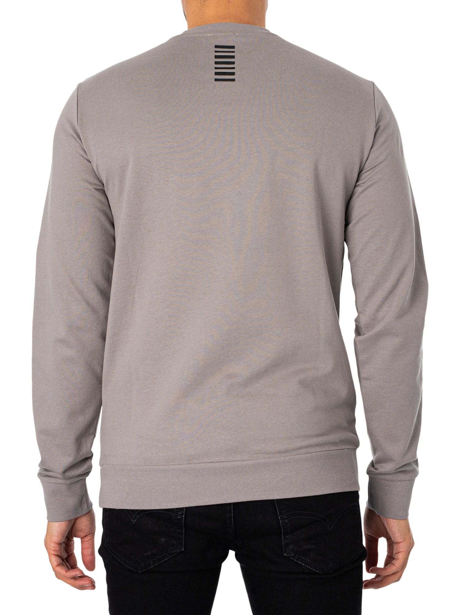EA7 Logo Sweatshirt - Grey Flannel 3 EA7 Logo Sweatshirt - Grey Flannel - Image 3
