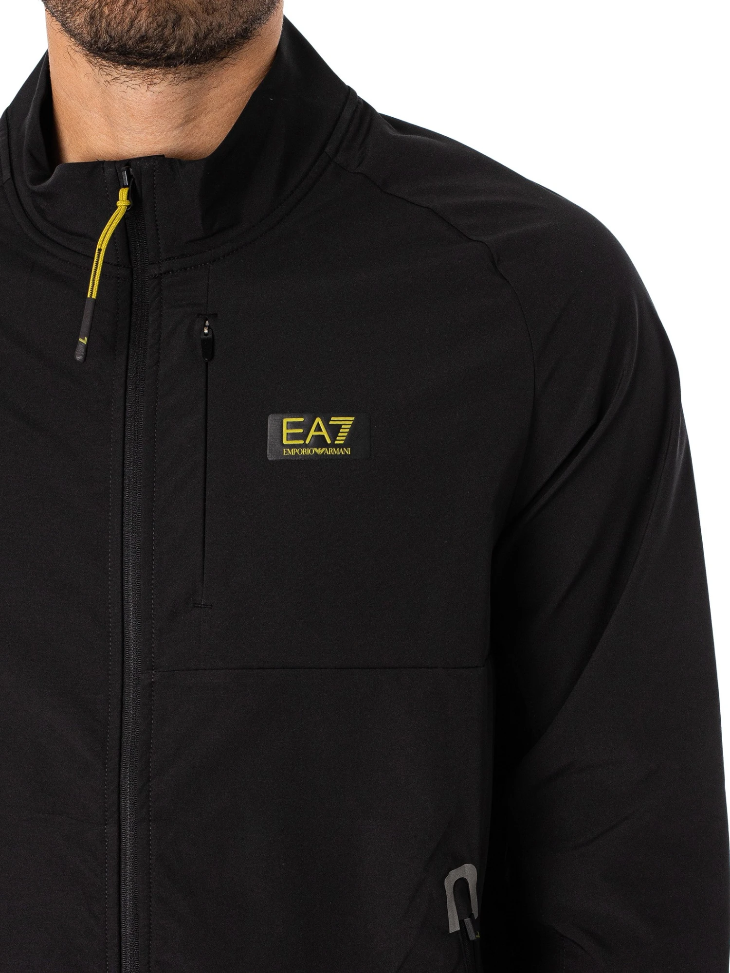 EA7 Ventus 7 Lightweight Jacket - Black/Gold 4 EA7 Ventus 7 Lightweight Jacket - Black/Gold - Image 4