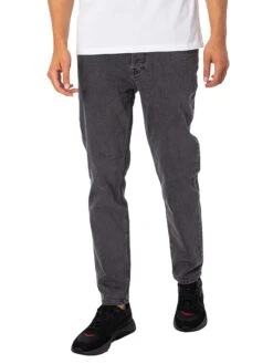HUGO 634 Tapered Fit Jeans - Dark Grey