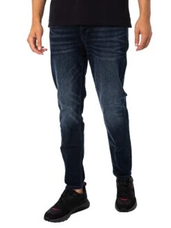 HUGO 634 Tapered Fit Jeans - Dark Blue