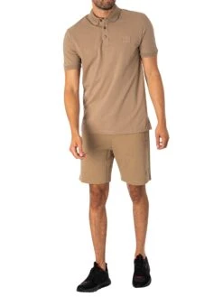 HUGO Dereso Polo Shirt - Open Brown -Standout Fashion Shop 48168e