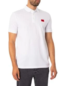 HUGO Dereso232 Slim Polo Shirt - White