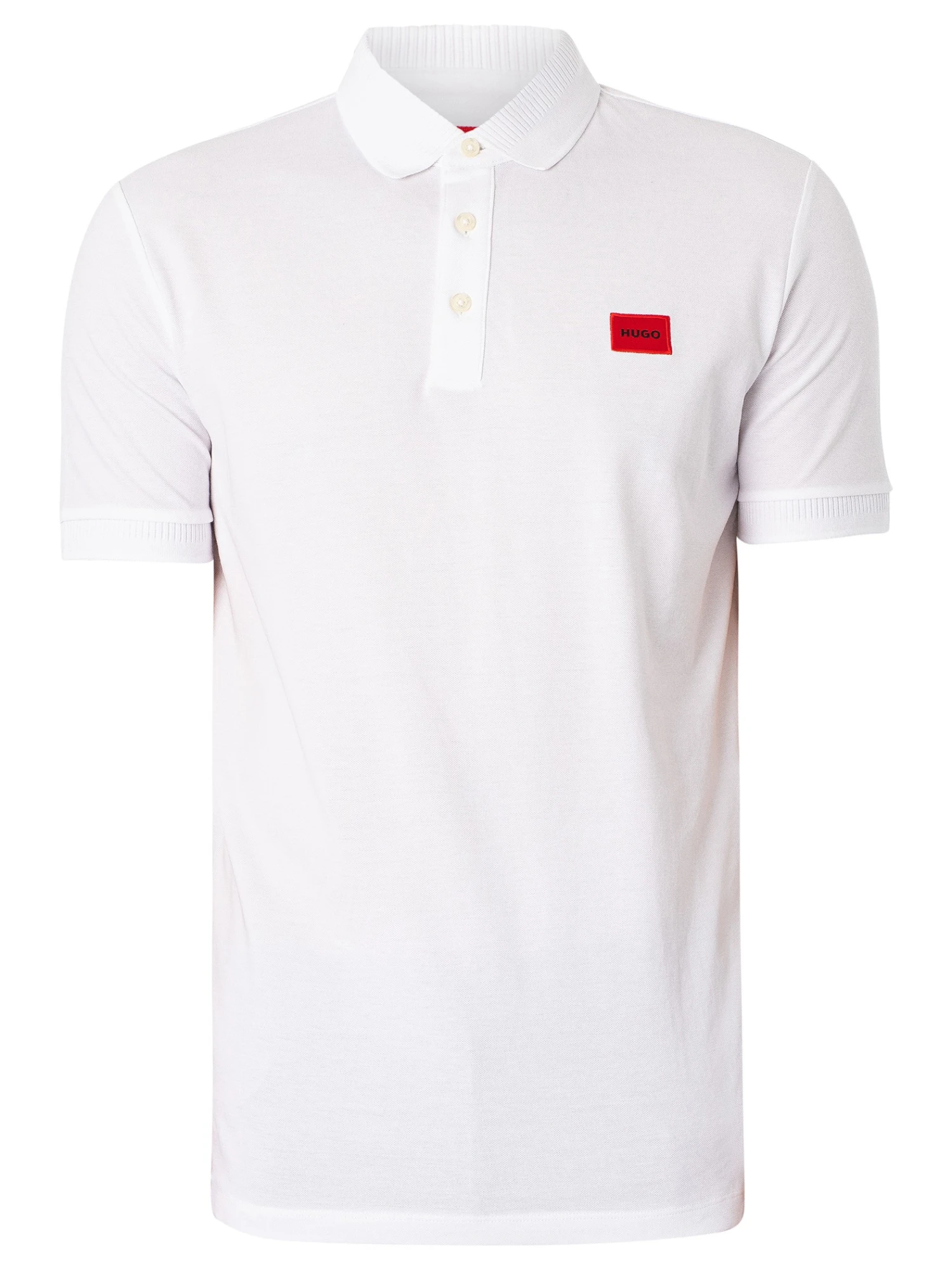 HUGO Dereso232 Slim Polo Shirt - White 6 HUGO Dereso232 Slim Polo Shirt - White - Image 6
