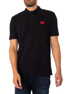 HUGO Dereso232 Slim Polo Shirt - Black