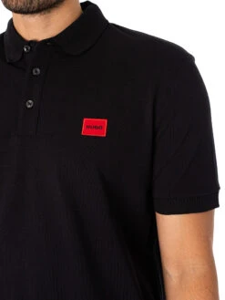 HUGO Dereso232 Slim Polo Shirt - Black -Standout Fashion Shop 48171d