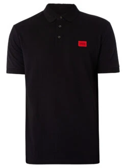 HUGO Dereso232 Slim Polo Shirt - Black -Standout Fashion Shop 48171f