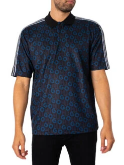 HUGO Dunlun Polo Shirt - Dark Blue
