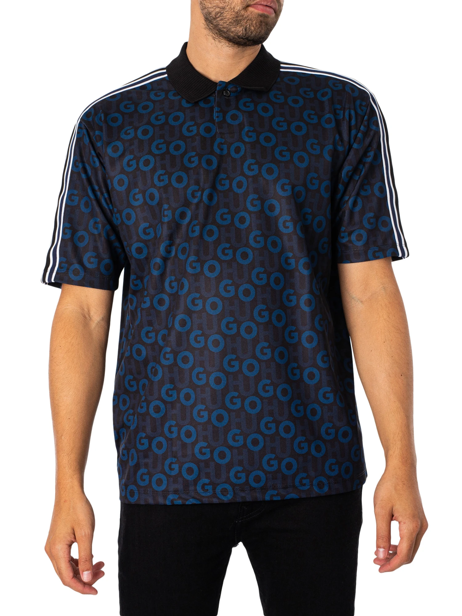 HUGO Dunlun Polo Shirt - Dark Blue 1 HUGO Dunlun Polo Shirt - Dark Blue