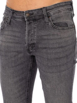 Jack & Jones Glenn Original 349 Slim Jeans - Black Denim -Standout Fashion Shop 48180e