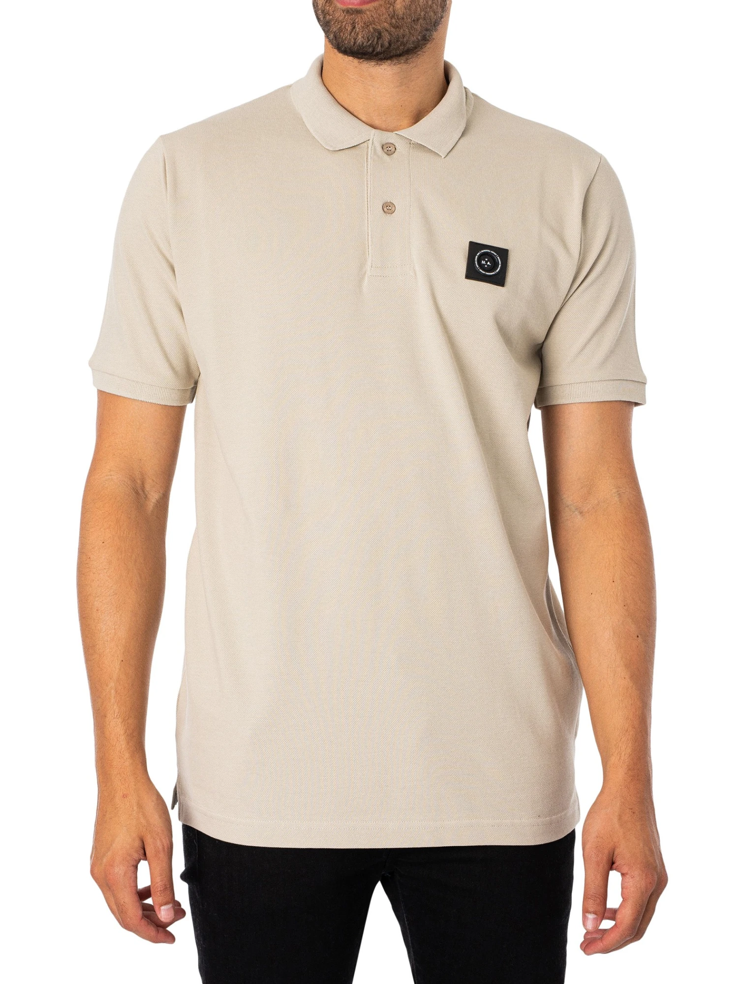 Marshall Artist Siren Polo Shirt - Stone 1 Marshall Artist Siren Polo Shirt - Stone