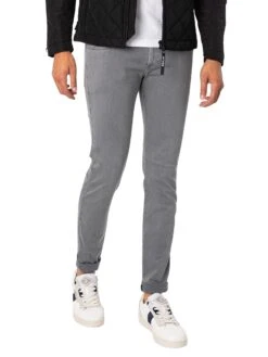 Replay Anbass Hyperflex X-Lite Slim Jeans - Grey