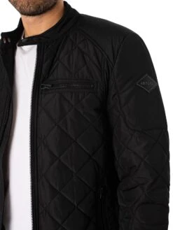 Replay Lightweight Jacket - Black -Standout Fashion Shop 48211d