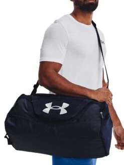 Under Armour Undeniable 5.0 Duffle Bag - Midnight Navy/Metallic Silver -Standout Fashion Shop 48268h