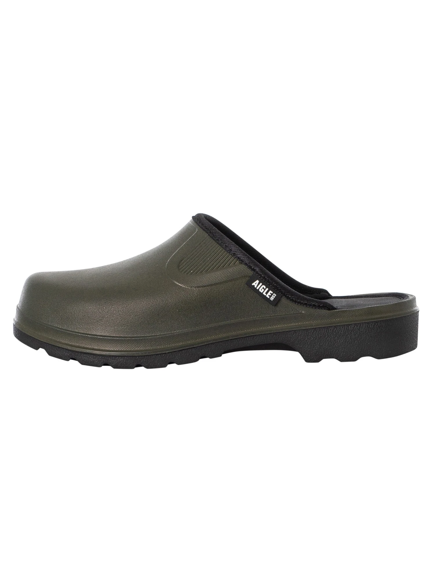 Aigle Taden Clogs - Khaki/Black 2 Aigle Taden Clogs - Khaki/Black - Image 2
