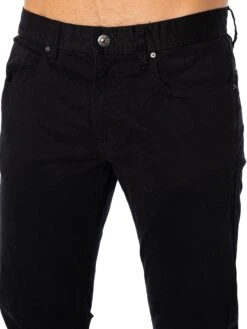 Armani Exchange 5 Pocket Slim Jeans - Black -Standout Fashion Shop 48282e