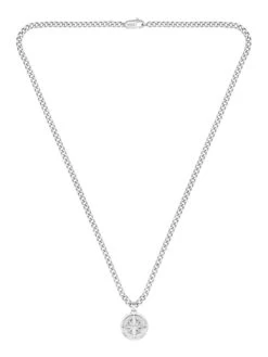BOSS North Compass Necklace - Silver