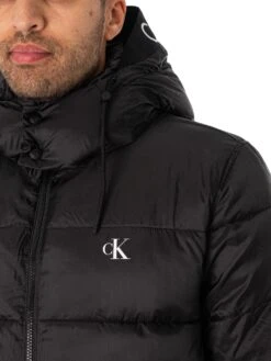Calvin Klein Jeans Trim Padded Jacket - Black 11 Calvin Klein Jeans Trim Padded Jacket - Black -Standout Fashion Shop 48306d