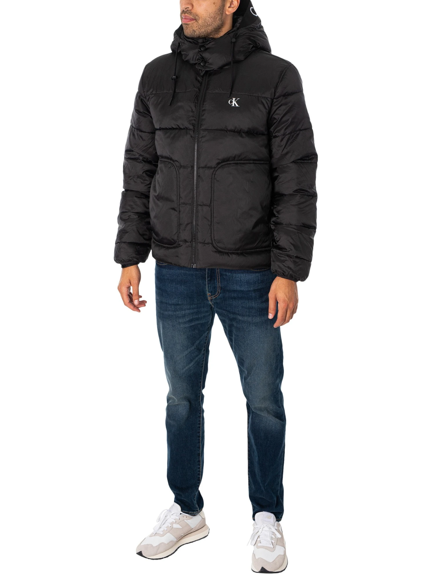 Calvin Klein Jeans Trim Padded Jacket - Black 7 Calvin Klein Jeans Trim Padded Jacket - Black - Image 7